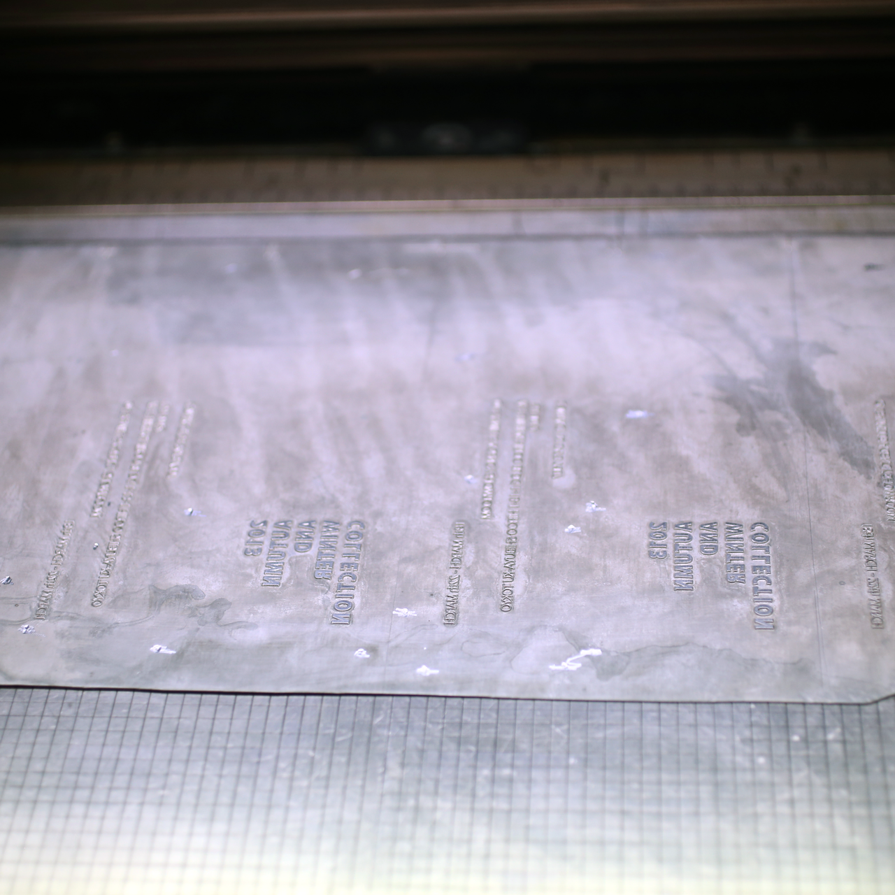 Photo::Zinc plate for letterpress printing